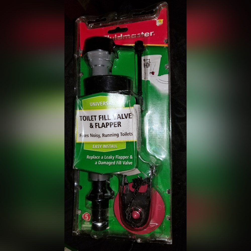 NWT Fluidmaster 400CR Toilet Fill Valve & Flapper Repair Kit